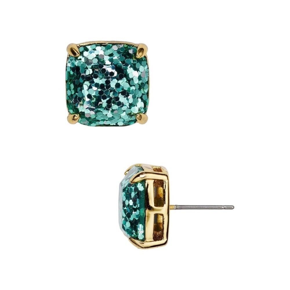 Kate Spade New York Small Square Studs Earrings Turquoise - Picture 2 of 3
